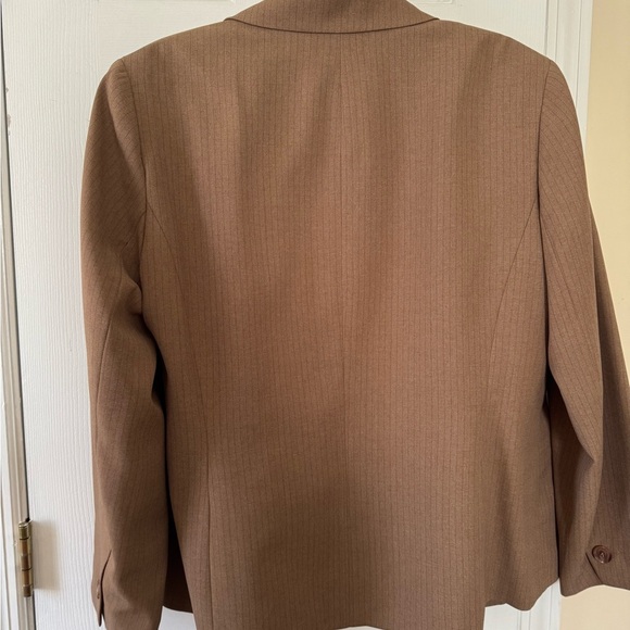 Alfred Dunner Brown Textured Blazer with Floral Print - Picture 5 of 5